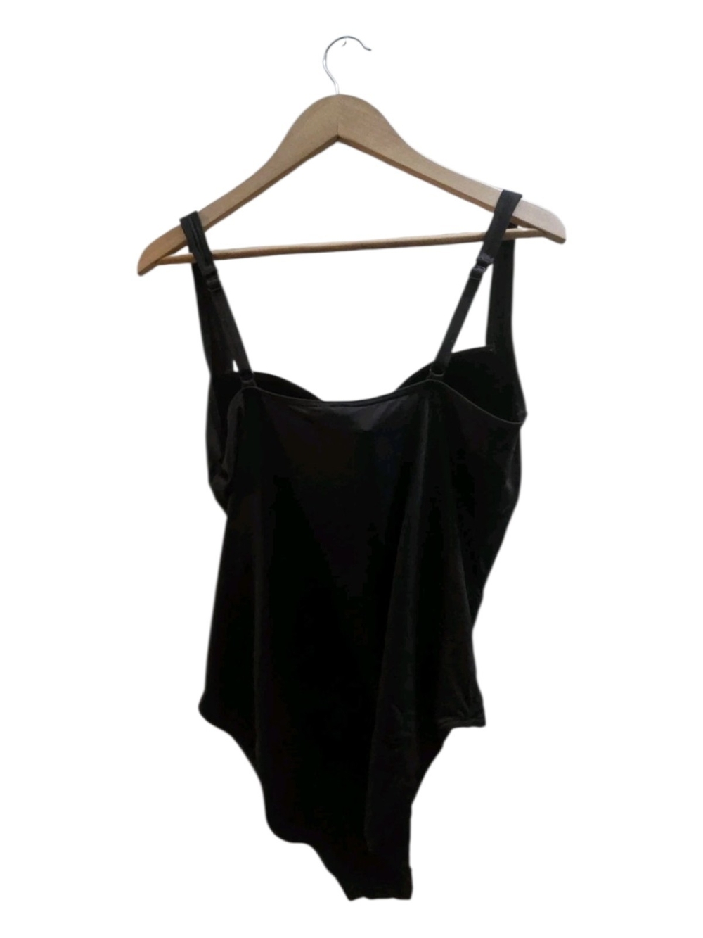 Nip Tuck Classic Black One-Piece Swimsuit Size 12 with Sweetheart Neckline - Picture 3 of 7